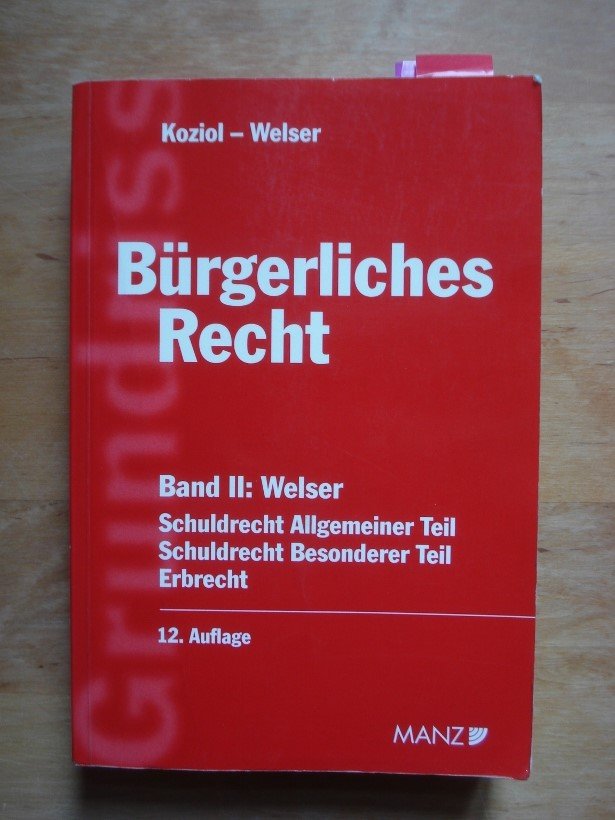 Grundriss des bürgerlichen Rechts Band II: Schuldrecht